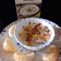 A picture of Orange raita.