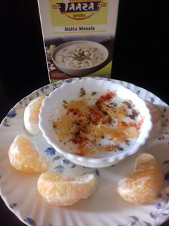 A picture of Orange raita.