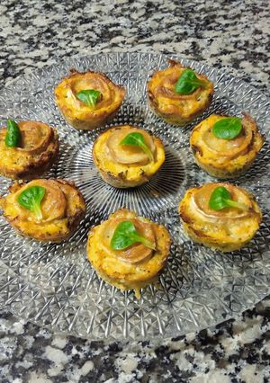 Una foto de Muffins de brócoli con queso de cabra