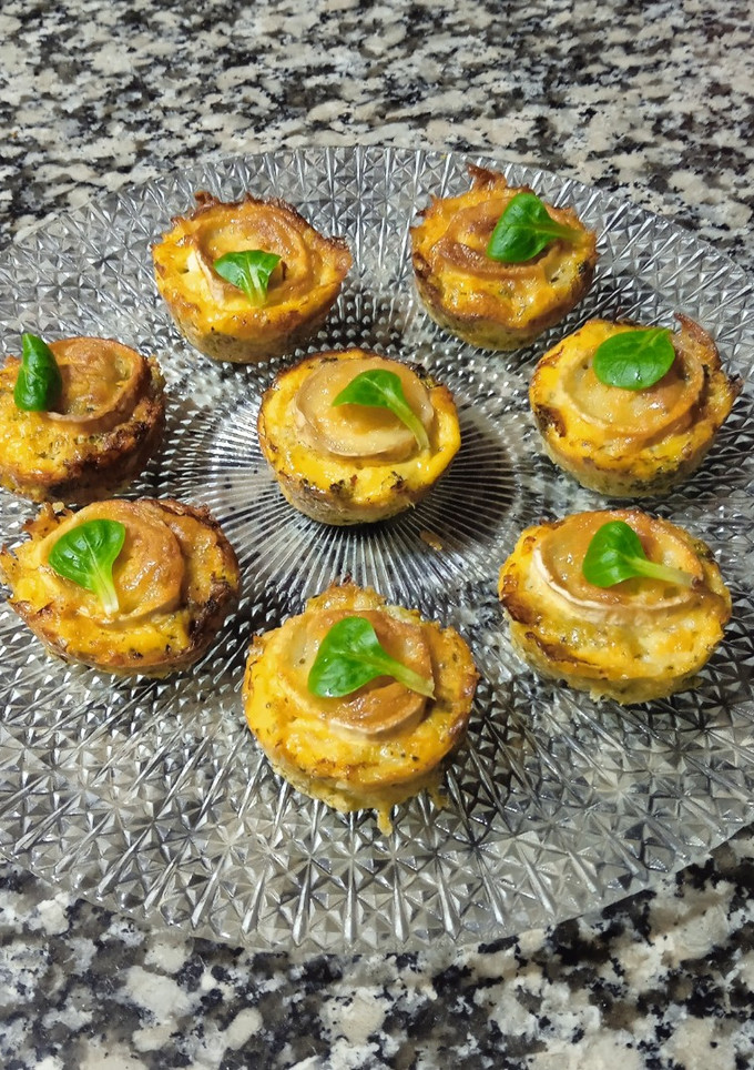 Una foto de Muffins de brócoli con queso de cabra