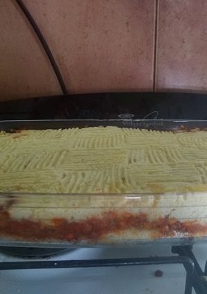 Una foto de Pastel de papa vegano