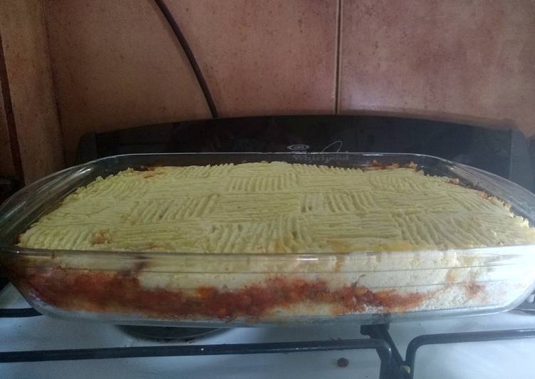 Pastel de papa vegano