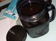 Gambar es americano dari kopi instan