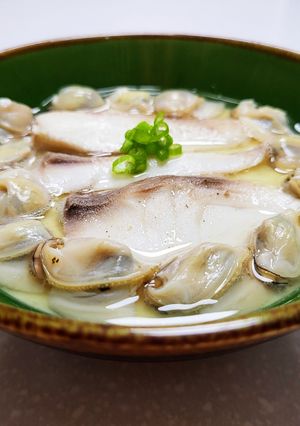蛤蠣鯛魚片蒸蛋(用瓦斯爐蒸) 的食譜成品照片