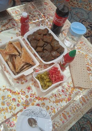 عکسی از دستور دلمه برگ مو