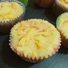 A picture of Super soft apple vanilla muffins.
