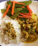 Pollo al curry con coco