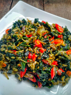 Foto resep Tumis Daun Pepaya Teri Bumbu Cincang