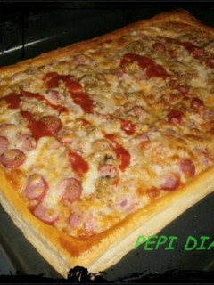 Una foto de Pizza hojaldrada