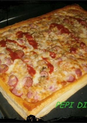 Una foto de Pizza hojaldrada