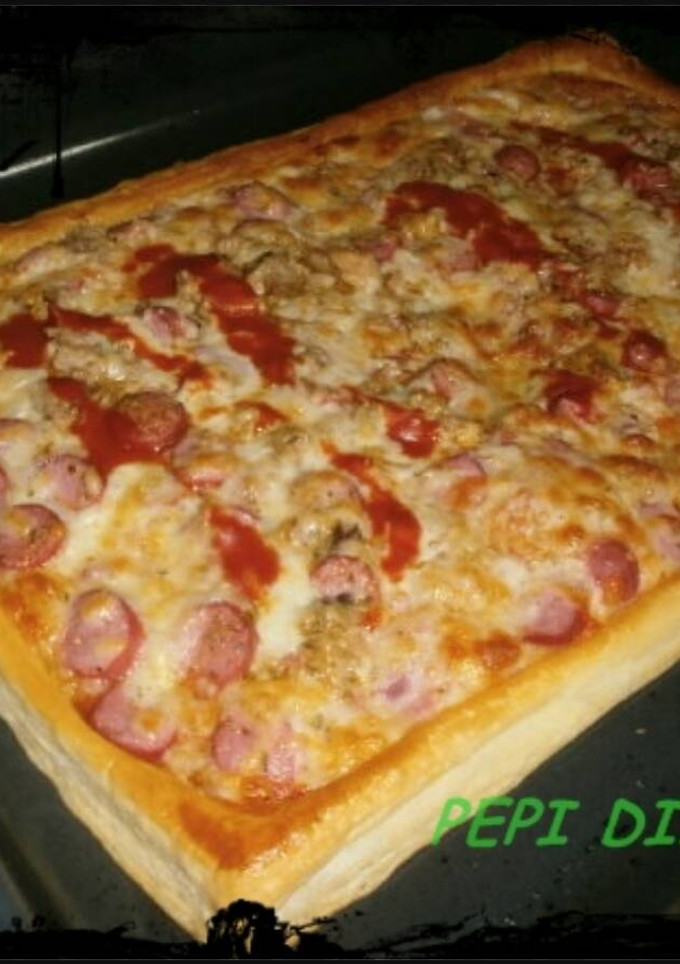 Una foto de Pizza hojaldrada