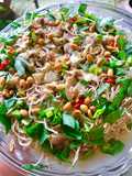 Bắp chuối trộn gỏi nghêu