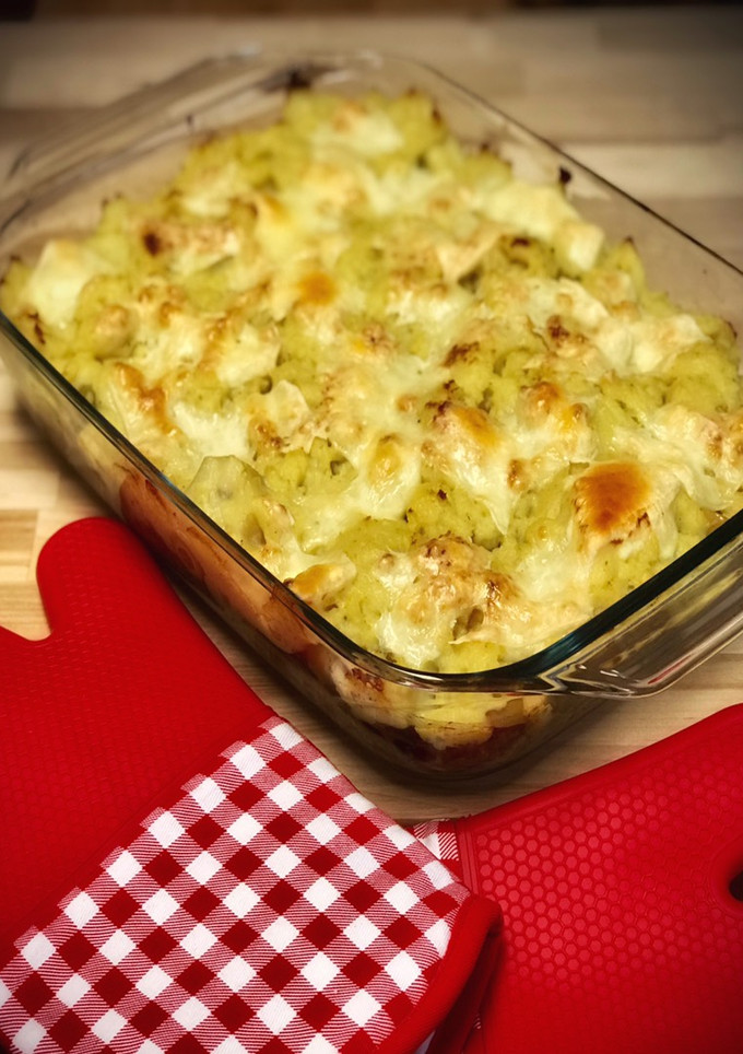 Una foto de Cottage pie —Pastel de carne o Pastel de papas—