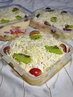 Foto resep Salad Buah (Pir, Kiwi, Melon, Semangka, Apel, Anggur) Mayo