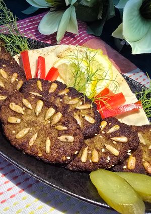 صورة لوصفة اقراص مع بذور دوار الشمس