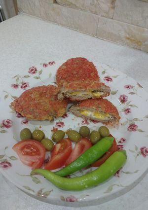 عکسی از دستور کوفته مرغ پنیری
