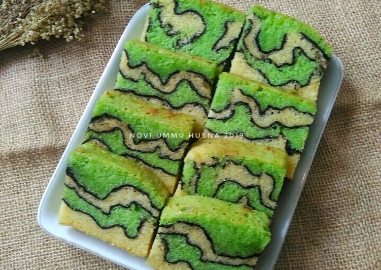 Topo map love cake (butter cake)