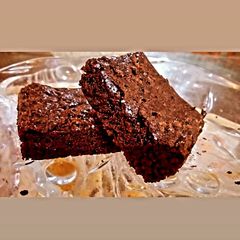 Fudgy flaky Brownies A picture of Fudgy flaky Brownies.