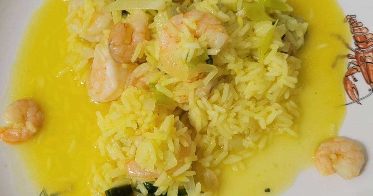 Arroz al azafrán delicias Receta de Graciela Garro- Cookpad