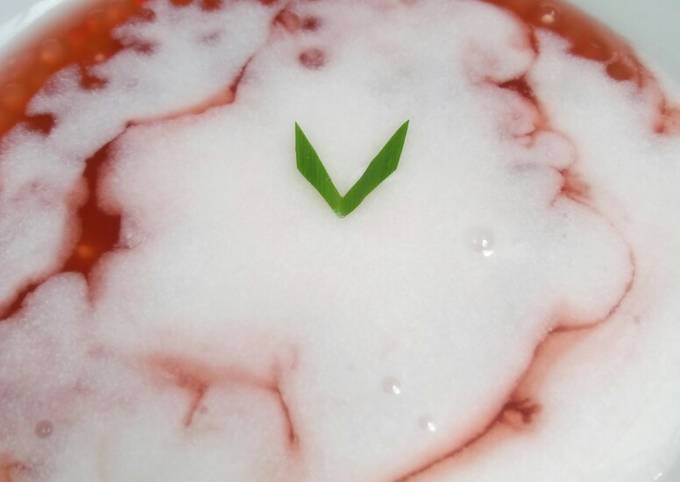 Resep Bubur Pink Cantik (sagu mutiara) Hemat, Sehat, simple🍵🍲 Anti Gagal