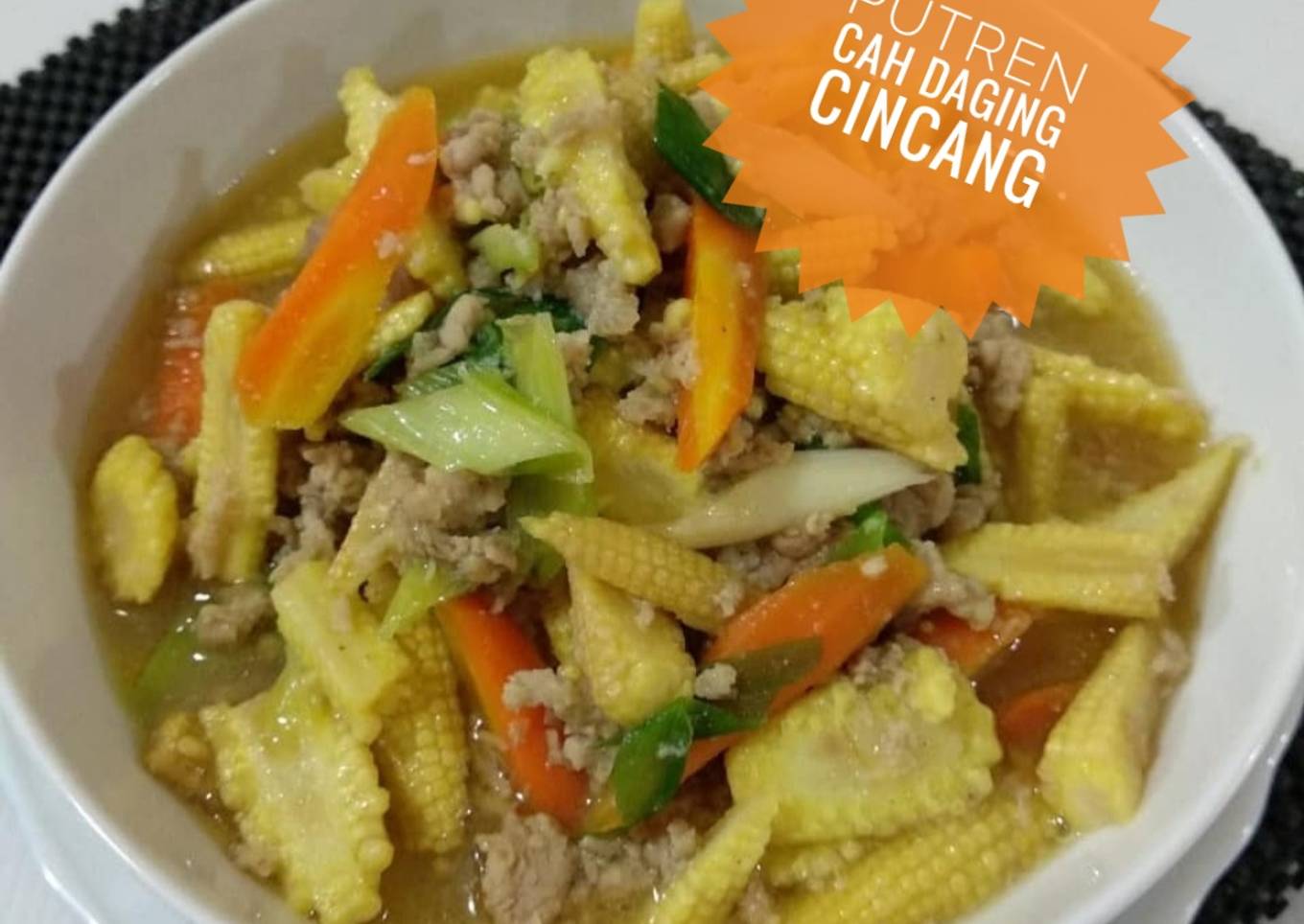 Putren cah daging cincang