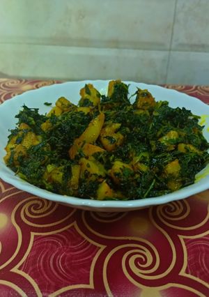 मेथी आलू (Methi aloo recipe in Hindi) रेसिपी मुख्य फोटो