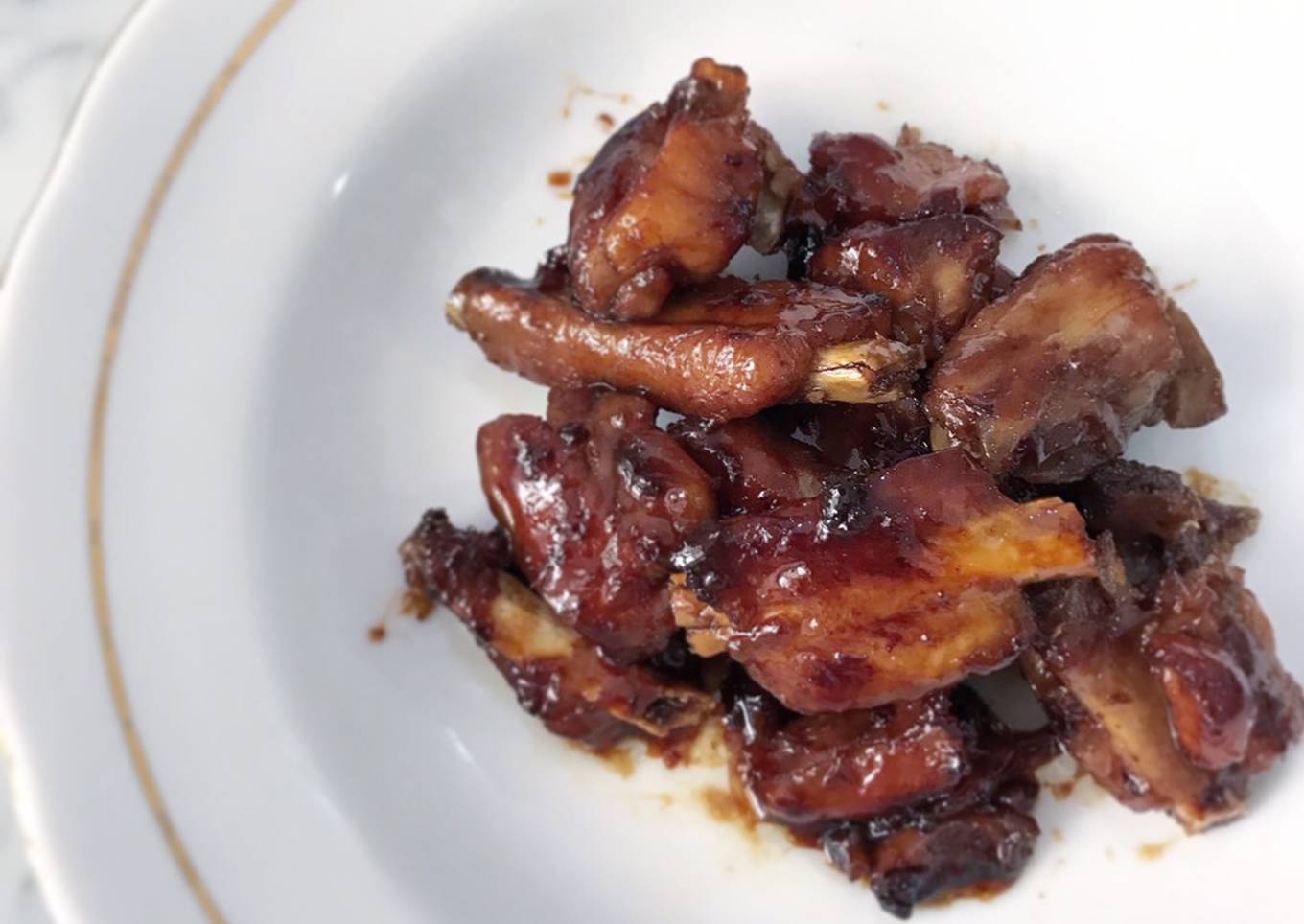 Honey pork ribs