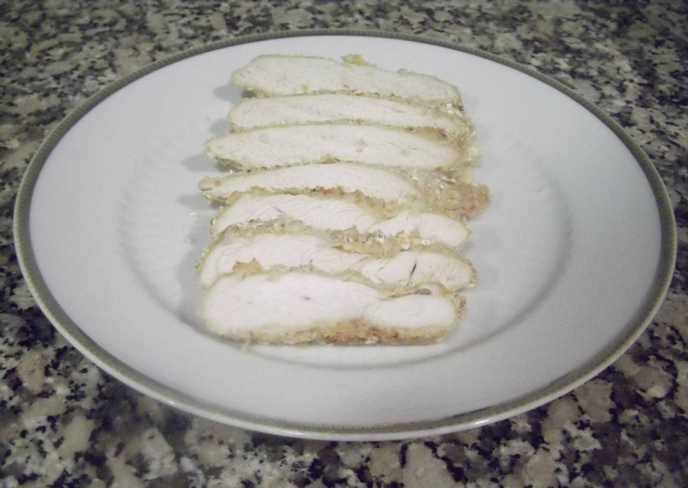 Pechuga de pollo rebozada al horno