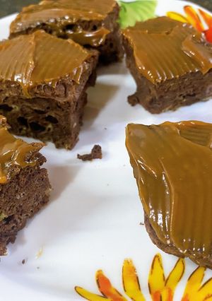 Una foto de Brownie de cacao y banana en microondas 💕 sin harina!