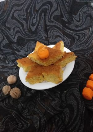 عکسی از دستور کیک هویج و گردو