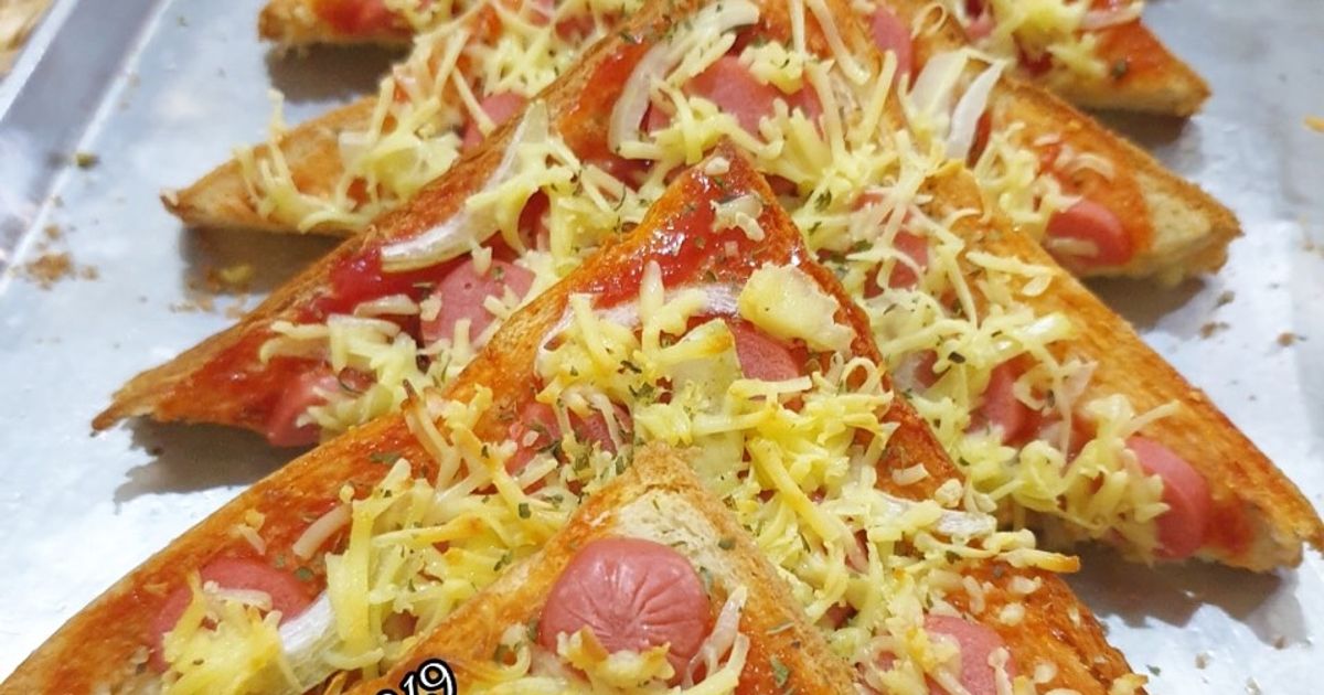 Poto Roti Pitza Resep Pizza Roti Tawar oleh Lydia Wu - Cookpad