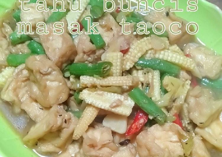 Tahu buncis masak taoco