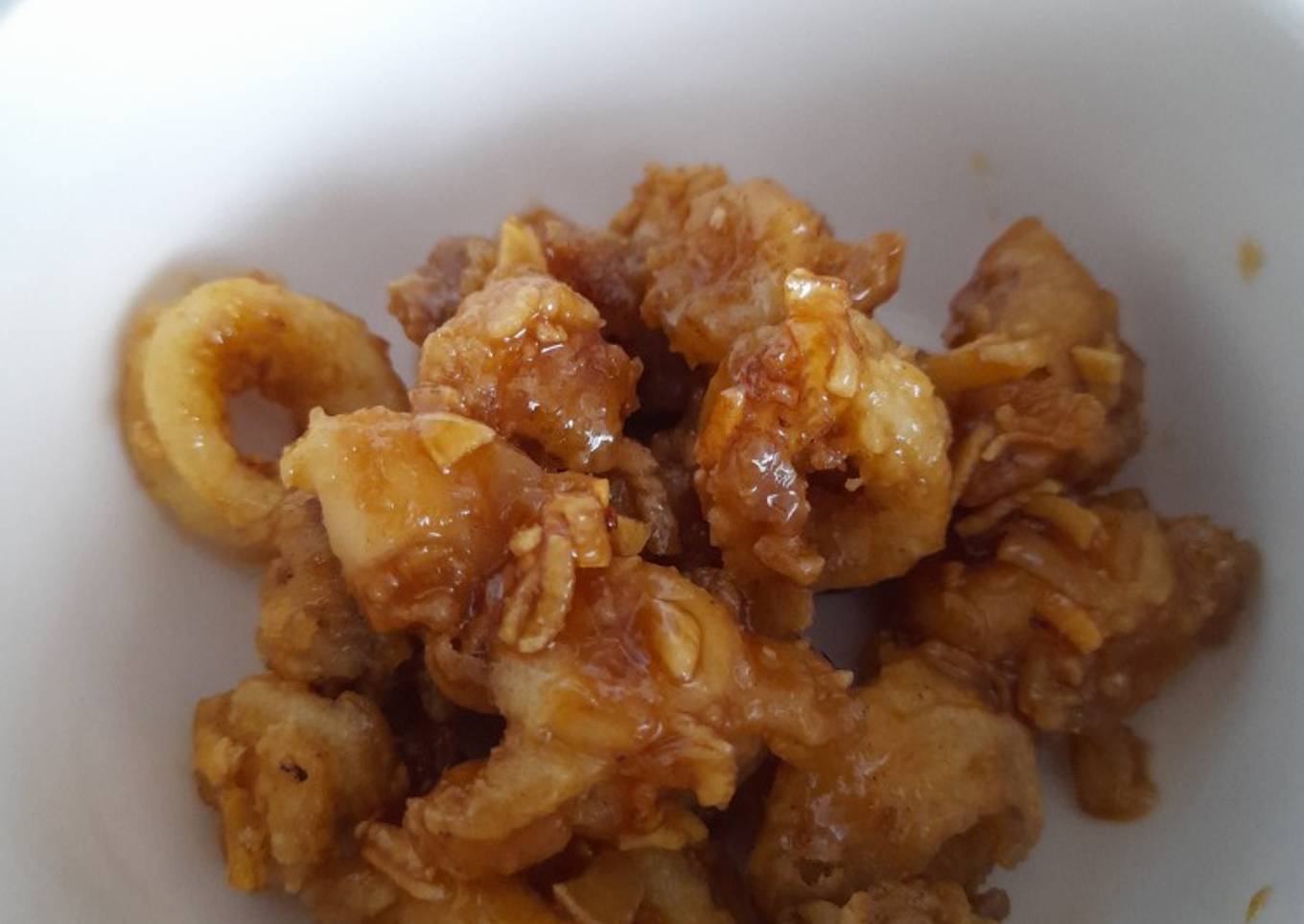 Cumi Goreng Tepung dengan Honey Lime Sauce