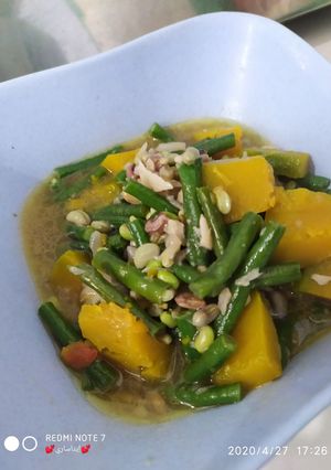 Foto resep Sayur Kacang tumis labu