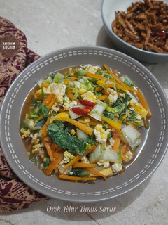 Foto resep Orek Telur Tumis Sayur