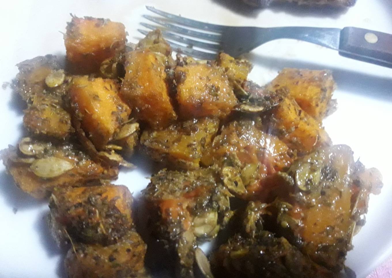 Calabaza asada con especias