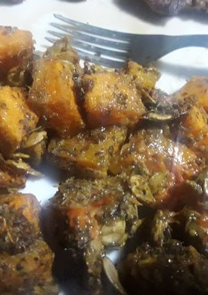 Una foto de Calabaza asada con especias