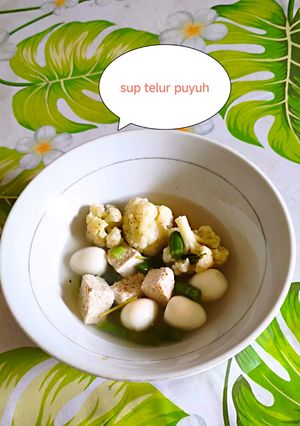 Foto resep Sup telur puyuh