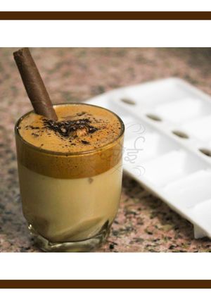 A picture of Dalgona Coffee.