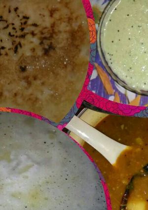 A picture of Sambhar Dosa.