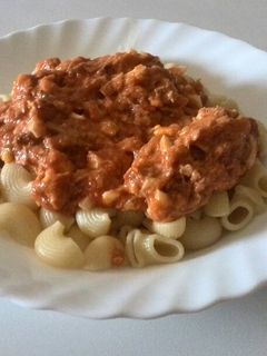 Una foto de Pasta tiburón con Atún