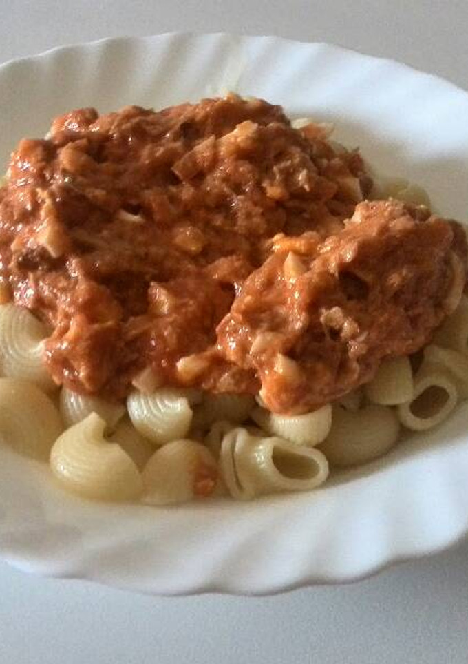 Una foto de Pasta tiburón con Atún
