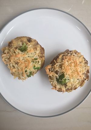 Foto resep Baked Potato Broccoli with cheese