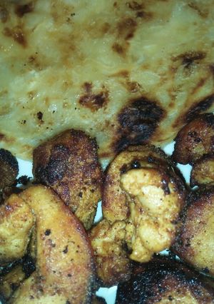 A picture of Chicken tikka bites.