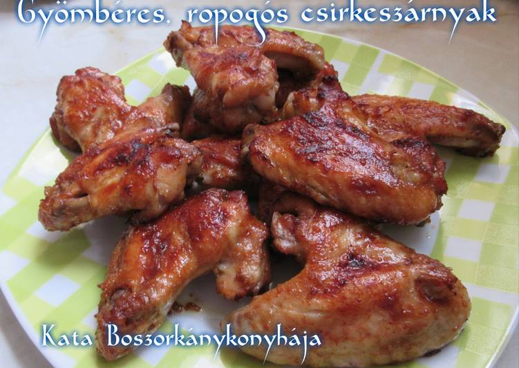 Gyömbéres, ropogós csirkeszárnyak