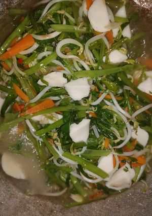 Foto resep Tumis kangkung campur