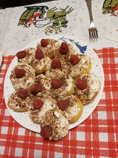 Una foto de Melocotones rellenos
