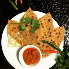 Stuffed Egg Paratha A picture of Stuffed Egg Paratha.
