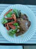 Ribeye a la mantequilla de ajo con especias