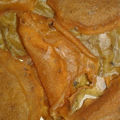 A picture of Homemade colourful suji papad.